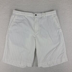 Callaway Shorts Mens 36 White Black 10" Inseam X Series Chino Performance Golf *